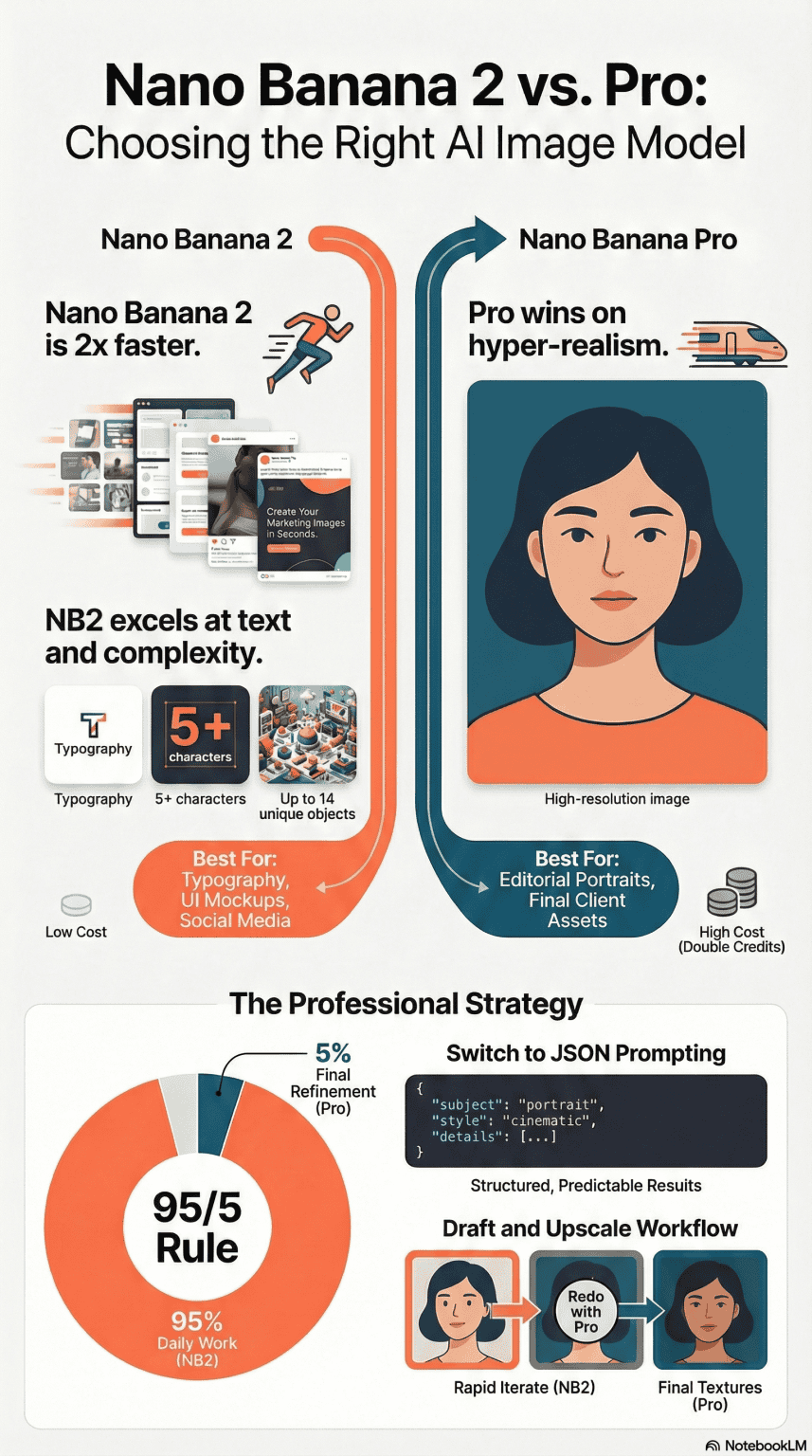 Nano Banana 2 vs Nano Banana Pro: Choosing the Right AI