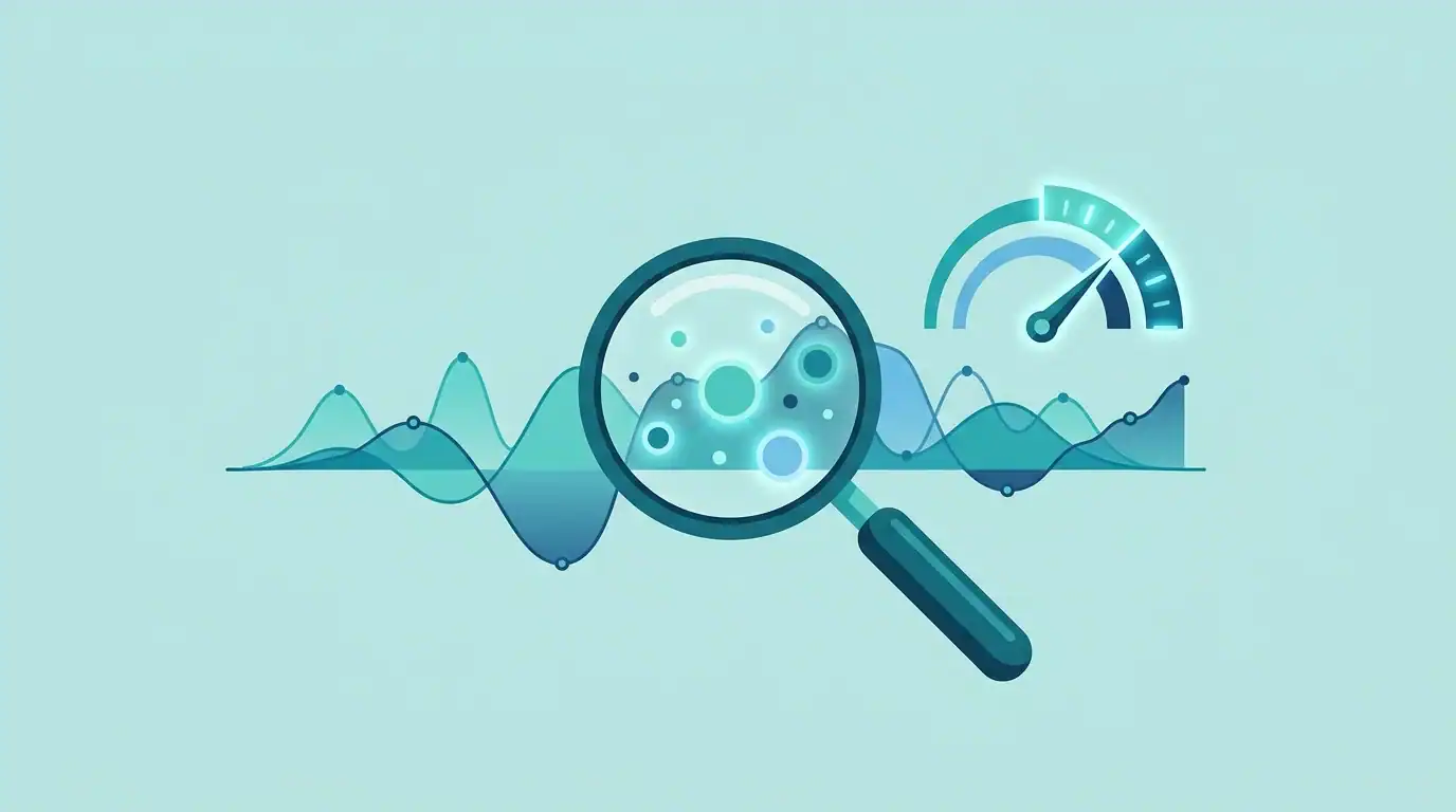 How Surfer SEO works among AI SEO tools, surfacing keyword nodes and a score gauge